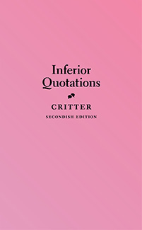 Inferior Quotations book cover